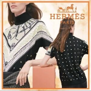 Hermes Harnais de Cour Bandana Short Sleeve Twillaine